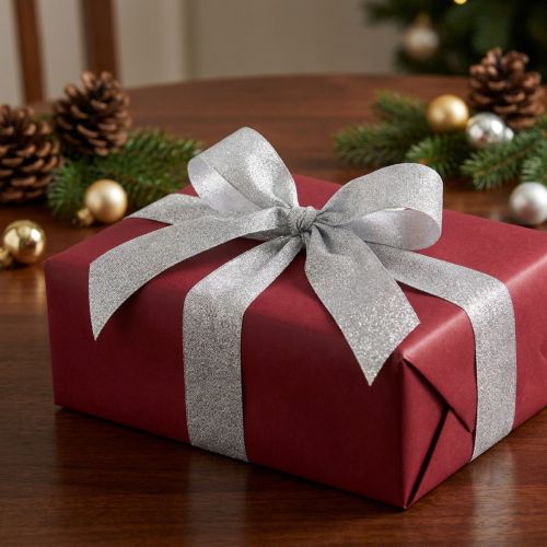 Product Decorative ribbon silver 40mm 22.5m