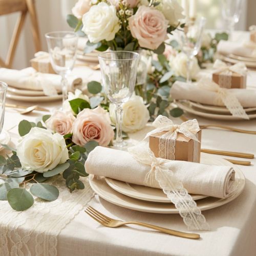 Lace ribbon hearts decorative ribbon lace cream 25mm 15m | Floristik24.ie