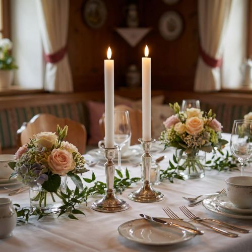 LED Candles White Taper Candles Wax Warm White 24.5cm 2 pcs | Floristik24.ie