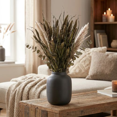 Dried Flowers Setaria Anthracite Natural Bristle Millet Bunch 100g | Floristik24.ie