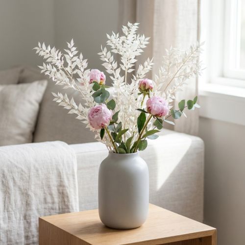 Ruscus branches decorative branches dried flowers bleached 10 pcs | Floristik24.ie