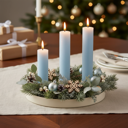 Magnetic candle holders for thick taper candles (4cm), 4 pieces | Floristik24.ie