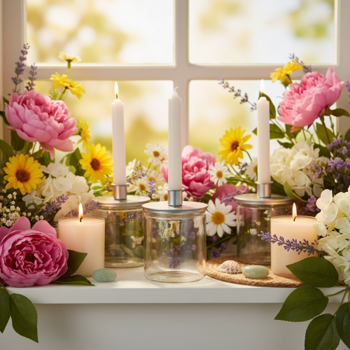 Glass cylinder vase, transparent, versatile, 10cm, 3 pieces | Floristik24.ie