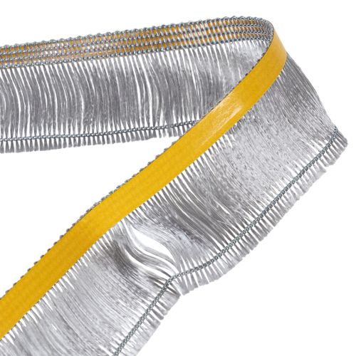 Silver self-adhesive fringe hair fringe tape 25m | Floristik24.ie