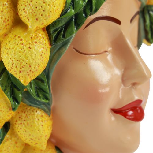 Floristik24 Woman bust plant pot lemon decoration Mediterranean H21.5cm