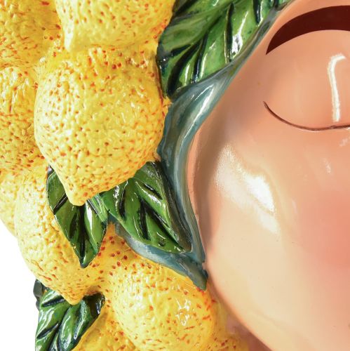 Floristik24 Female bust plant pot lemon decoration Mediterranean H29cm
