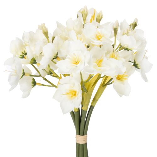 Floristik24 Daffodil branch for seasonal wedding arrangements, beautiful, 33cm, 6 pieces