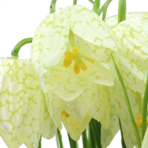 Floristik24 Checkered lilies Fritillaria artificial white, green 40cm 12 pcs