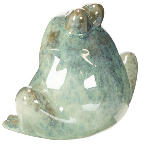 Product Ceramic frog decorative figurine, detailed design, charming gift idea, 13cm