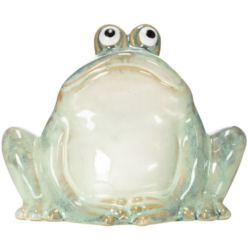 Product Ceramic frog decorative figurine, detailed design, charming gift idea, 13cm