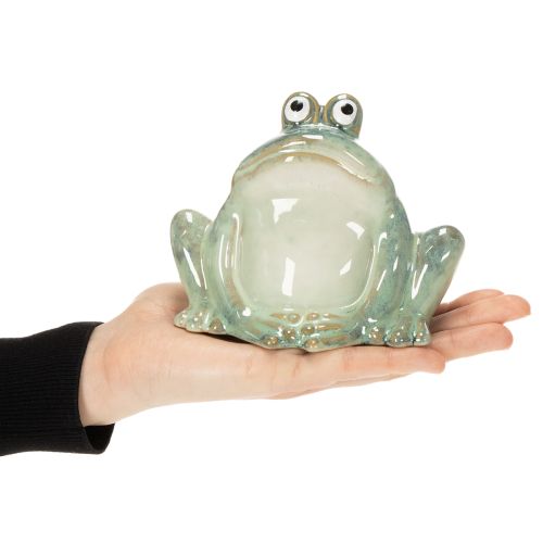 Product Ceramic frog decorative figurine, detailed design, charming gift idea, 13cm