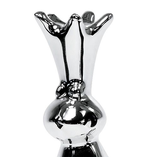 Product Sitting frog king 10.5cm silver 1p