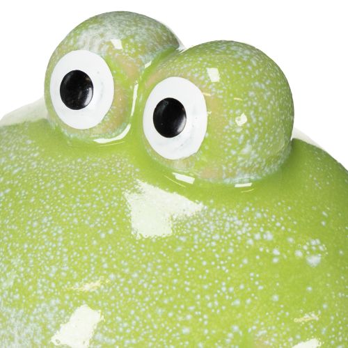 Product Decorative ceramic frog figurine for living room decor and desk decoration, 10cm, 4 pieces