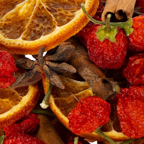 Product Dried orange slice decoration set with cinnamon and stars for festive table decoration 70g