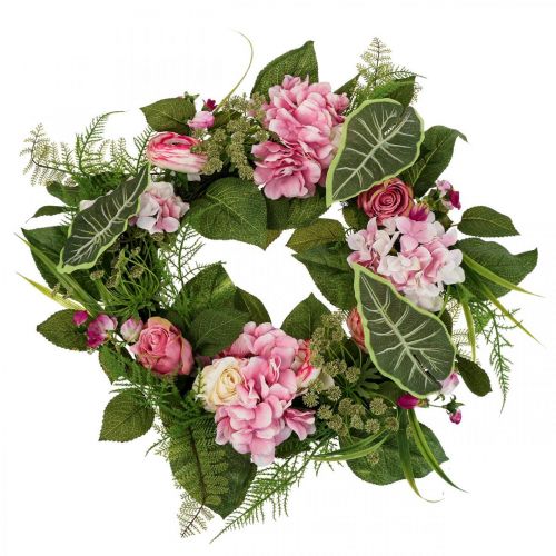 Floristik24 Spring Wreath Peony Ranunculus Wreath Artificial Ø50cm