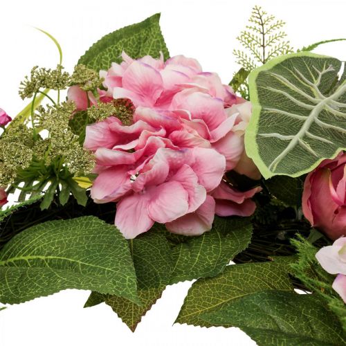 Floristik24 Spring Wreath Peony Ranunculus Wreath Artificial Ø50cm