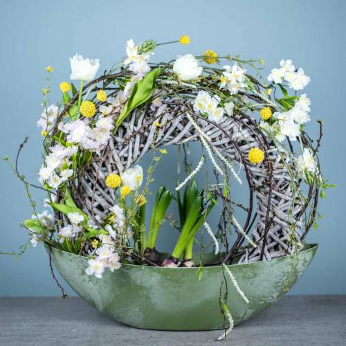 Floristik24 Spring decoration tulips in a bunch white 26.5cm 5pcs