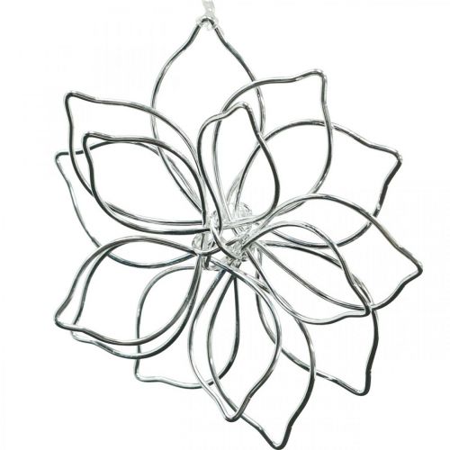 Floristik24 Spring decoration, flower made of wire, metal flower, wedding decoration, deco pendant summer 6pcs