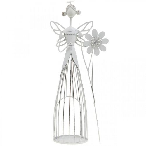 Floristik24 Spring decoration, flower fairy, metal lantern, blossom fairy with flower 34.5cm