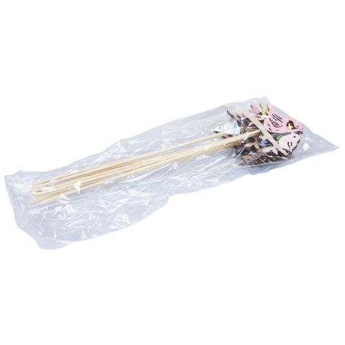 Product Spring Decoration Flower Plug Wooden Bird Decoration 7×10cm 12 pcs