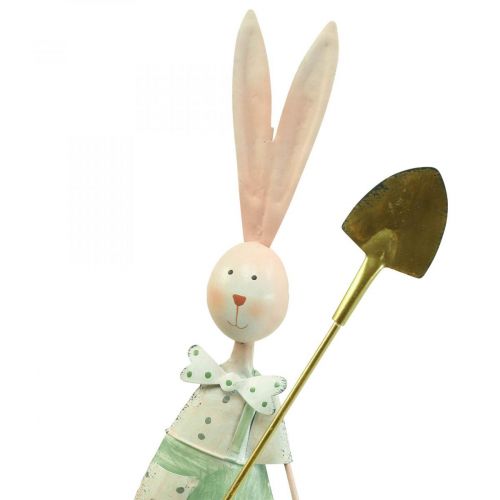 Floristik24 Spring decoration rabbits made of metal pair of rabbits H48cm