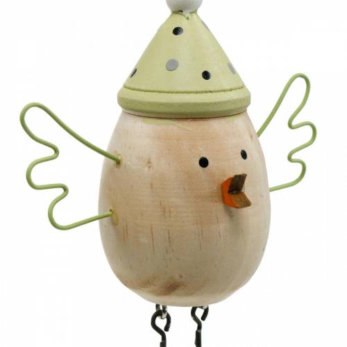 Floristik24 Spring decoration, wooden birds, winter bird with hat, wooden tag 4pcs