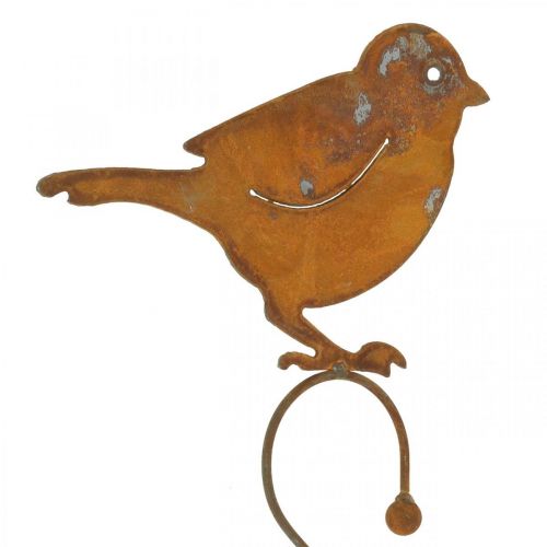 Floristik24 Decorative bird made of metal, food hanger, garden decoration stainless steel L38cm