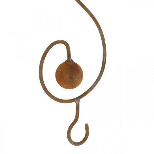 Floristik24 Decorative bird made of metal, food hanger, garden decoration stainless steel L38cm