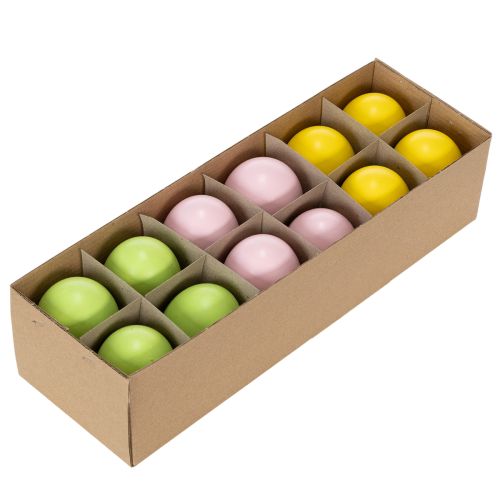 Product Easter egg decoration, real goose eggs for spring-like room decor, 7cm, 10 pieces