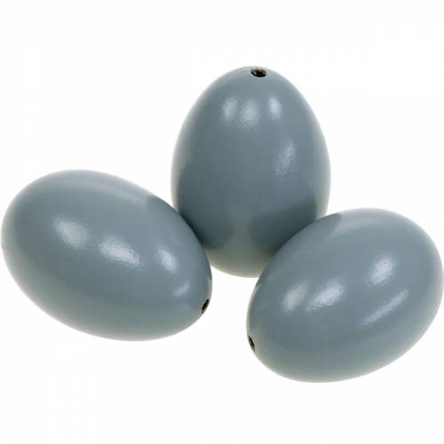 Floristik24 Goose Eggs Gray Blown Eggs Easter Decoration 12 pcs