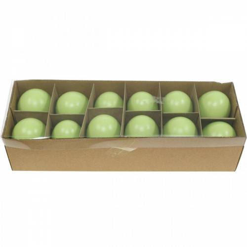 Floristik24 Goose eggs pastel green blown eggs Easter decoration 12 pcs