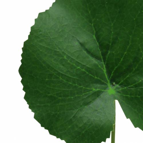 Floristik24 Bronze sheet Galax artificial green Ø9cm H30cm 12pcs