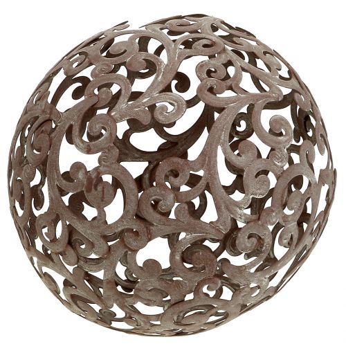 Floristik24 Garden decoration, metal ball grate Ø18.5cm