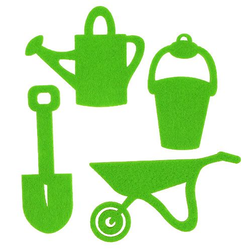 Floristik24 Garden tools felt green 24 pcs