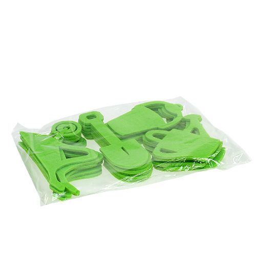 Floristik24 Garden tools felt green 24 pcs