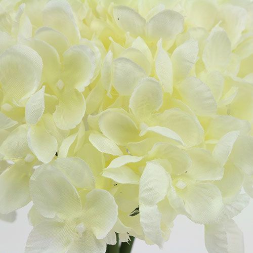 Product Hydrangea bunch artificial flowers white L27cm