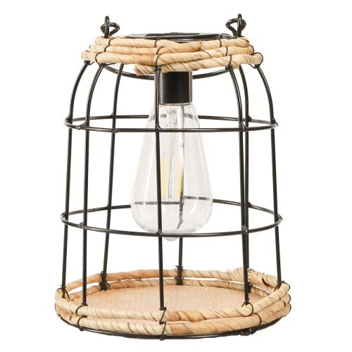 Product Garden Lantern Solar Garden Lamp Metal Black Ø17cm