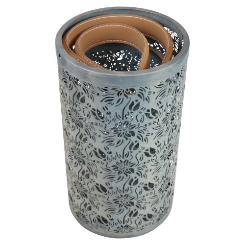 Product Garden Lantern Metal Lantern Handle Gray H30.5/25cm Set of 2