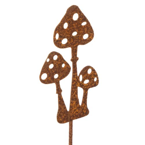 Garden stake, rusted metal, fly agaric decorative stake, 10cm, 6 pieces buy online | Floristik24.ie