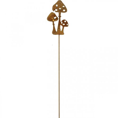Product Garden stake rust toadstool decoration stake 10cm 6 pcs