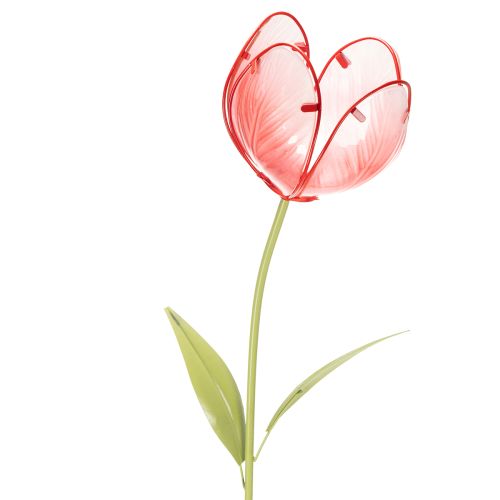 Glass Tulip Garden Stake - Beautiful Decoration for Garden and Balcony, 94cm