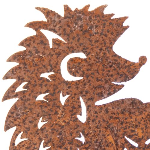 Garden stake hedgehog motif rust decoration for summer and autumn 53cm | Floristik24.ie