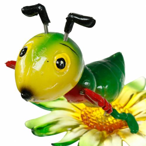 Floristik24 Garden Stake Cricket on the Flower Colorful 11cm