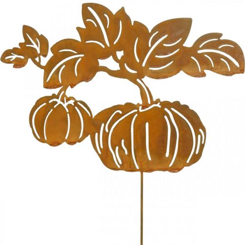 Floristik24 Garden Stake Pumpkin Rust Garden Decoration Autumn Metal 57cm