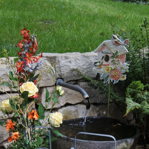 Product Garden stakes metal birds, plant stakes birdhouse decoration 76.5cm