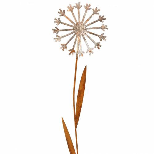 Floristik24 Garden plug Dandelion stainless steel metal Ø18 H88cm