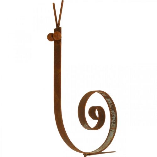 Floristik24 Garden stake snail large rust metal garden decoration H94cm