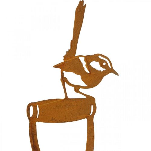 Floristik24 Patina garden stake bird on shovel handle H46.5cm