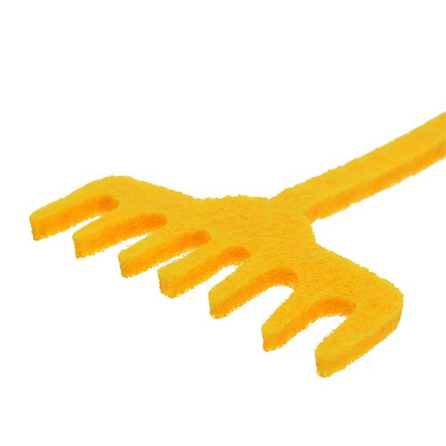 Floristik24 Garden tool felt yellow 12pcs