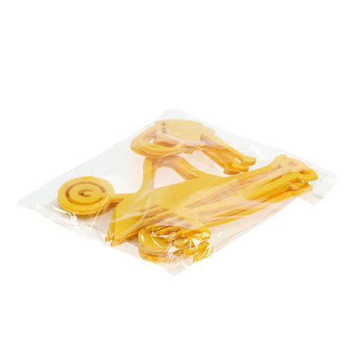 Floristik24 Garden tool felt yellow 12pcs
